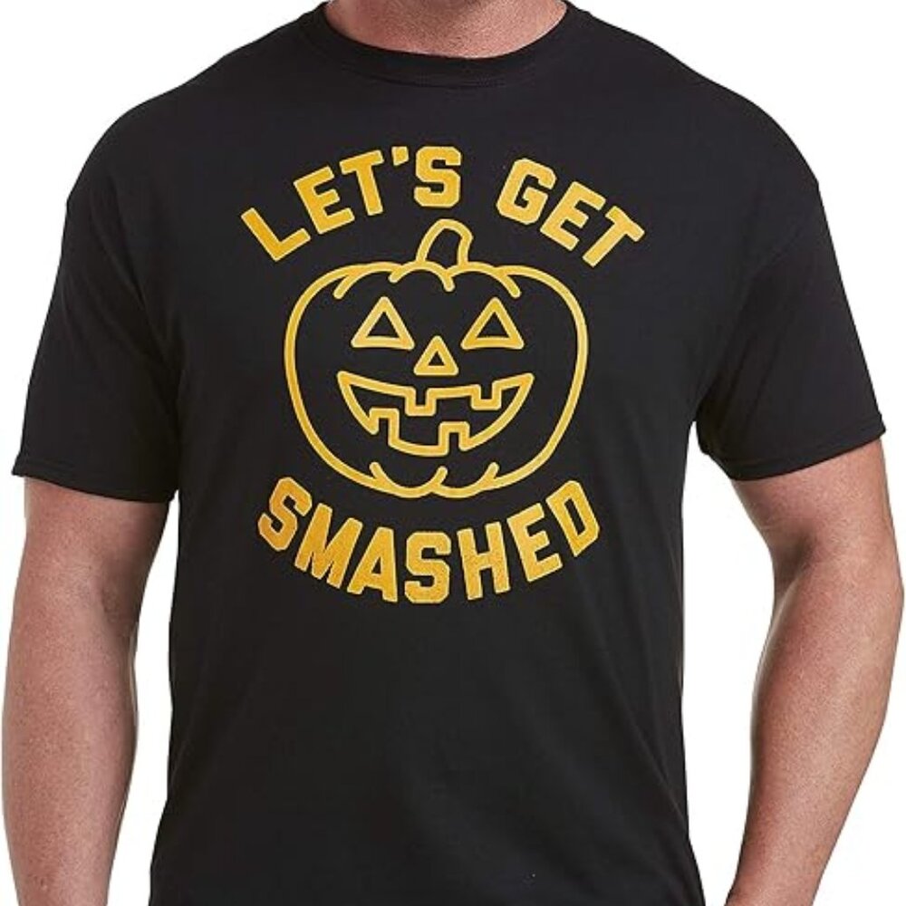 True Nation by DXL Big and Tall Let's Get Smashed Graphic Tee, Black